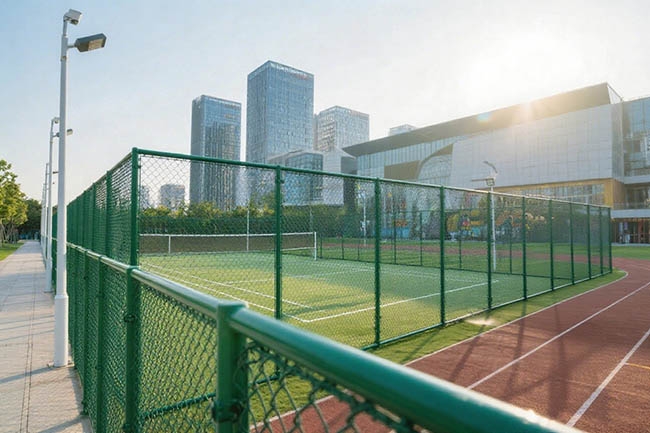 湖南省省级重点高级中学运动场围网升级改造应用案例
